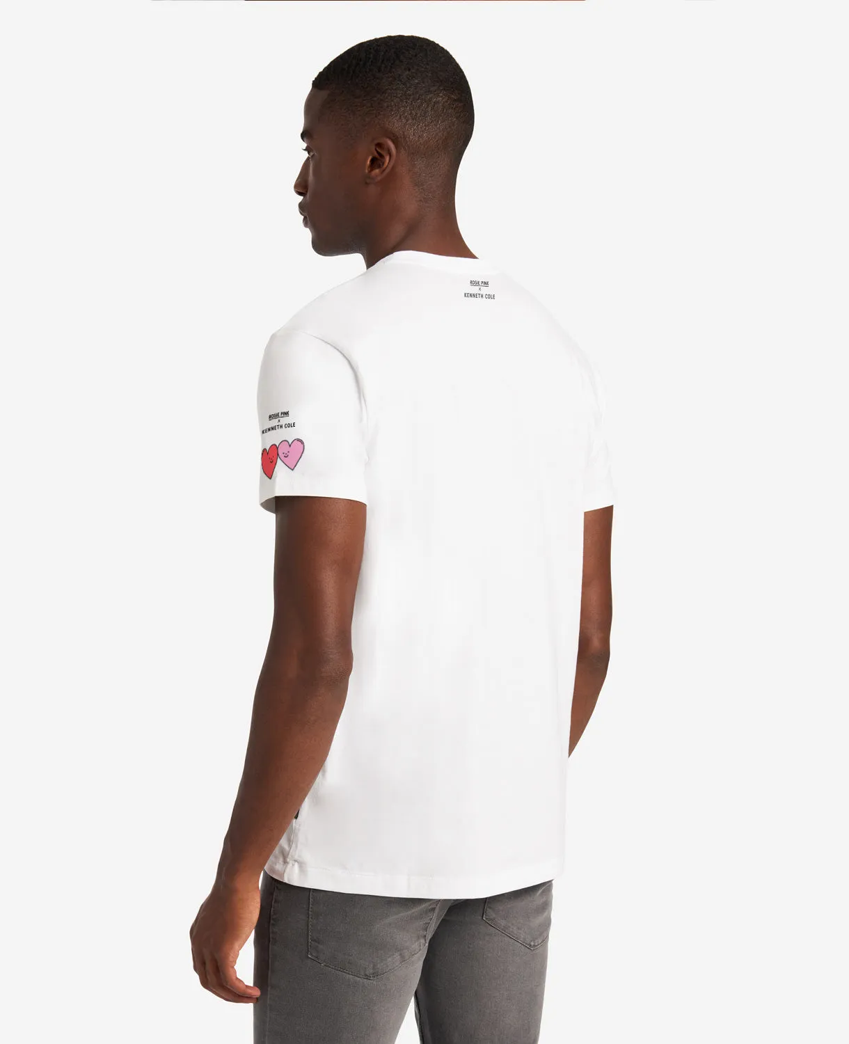 Site Exclusive! Men's Rosie Pink LOVE Tee sold by Kenneth Cole product image thumbnail 4