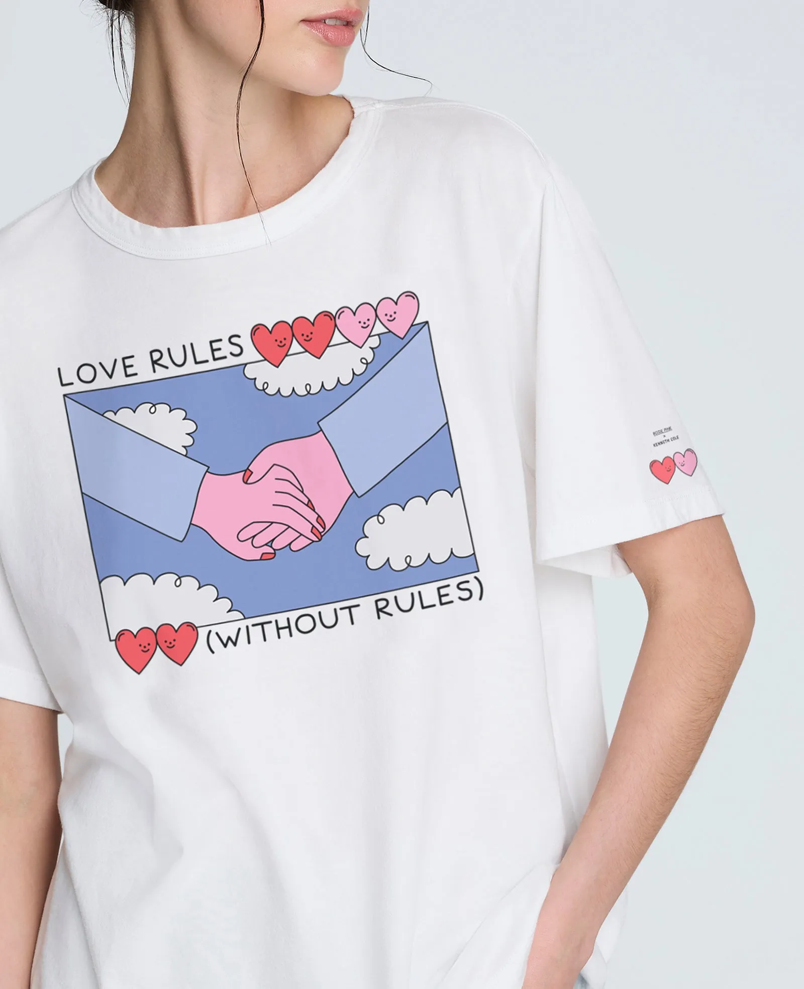 Site Exclusive! Women's Rosie Pink LOVE Tee sold by Kenneth Cole product image thumbnail 2