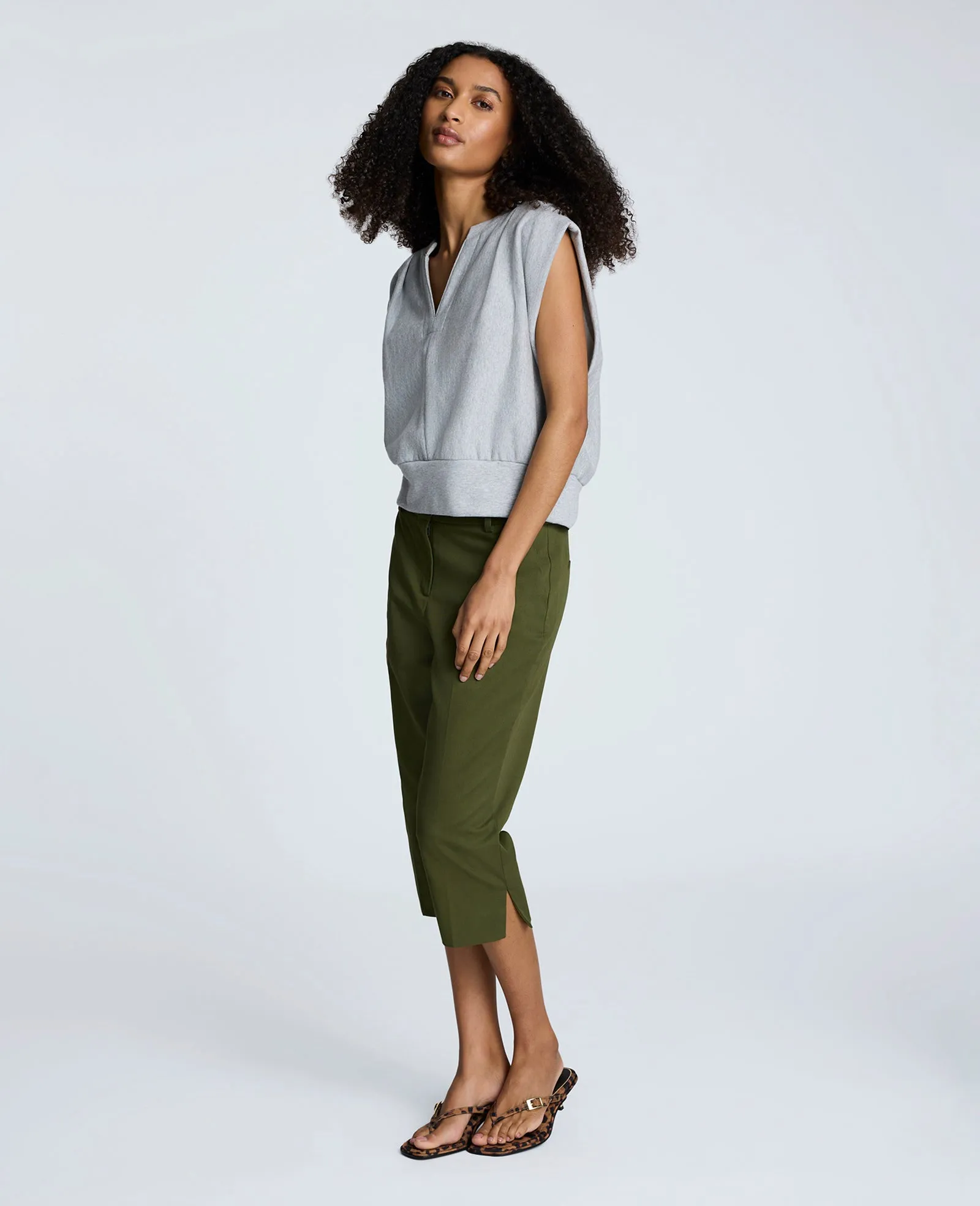 Fly Front Invisible Zip Pedal Pusher Pant sold by Kenneth Cole product image thumbnail 4