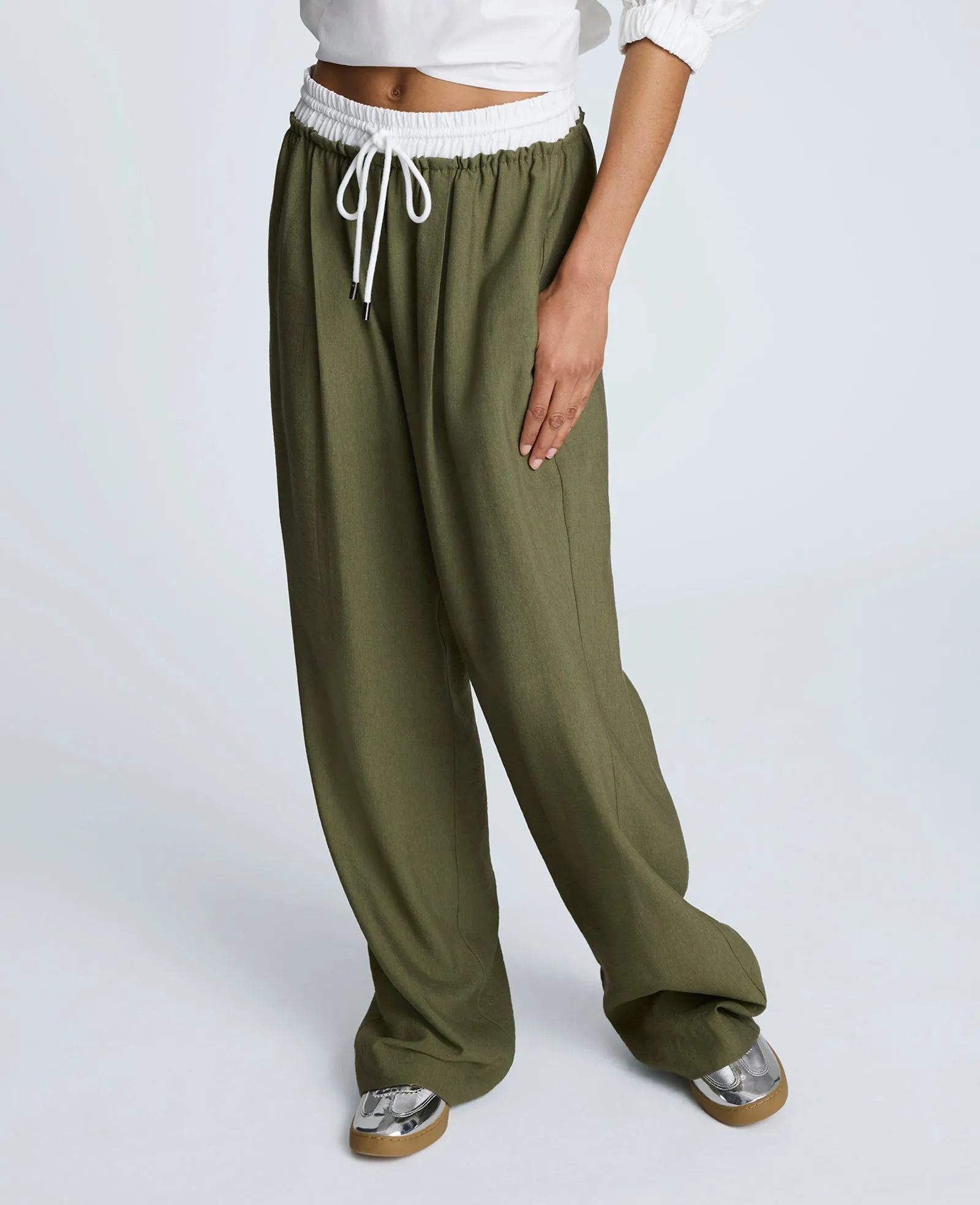 Textured Drawstring Pant with Contrast Waistband sold by Kenneth Cole product image thumbnail 4