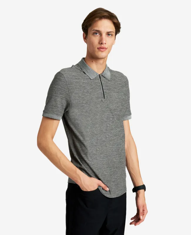Zip-Up Knit Polo sold by Kenneth Cole