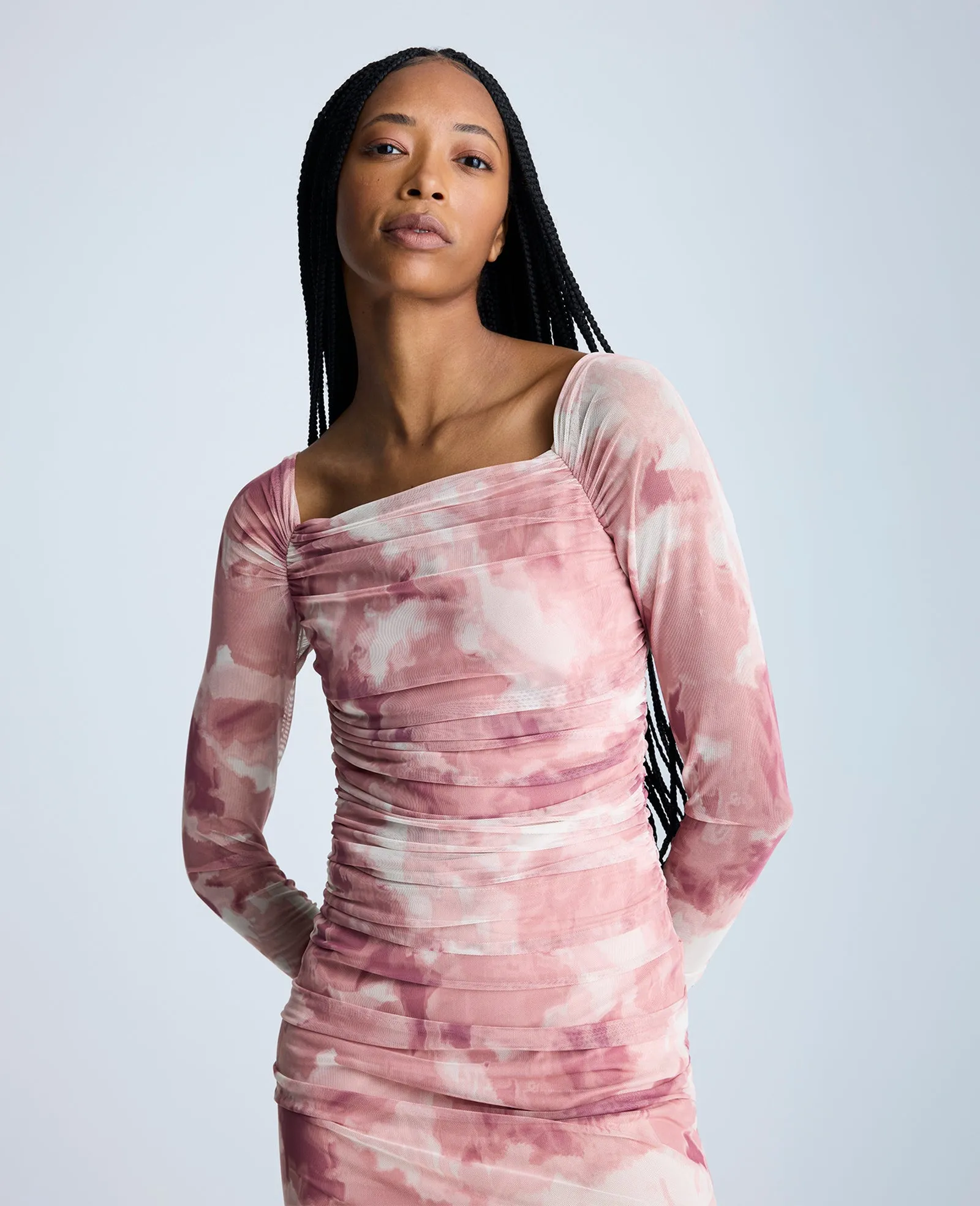 Rose Rouched Mini Dress sold by Kenneth Cole product image thumbnail 2