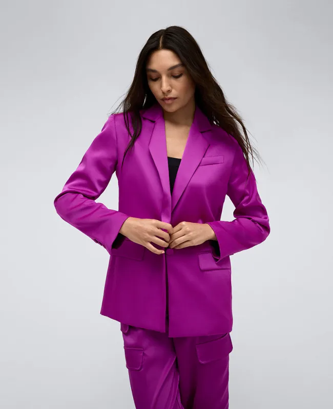 Satin Single-Breasted Jacket sold by Kenneth Cole