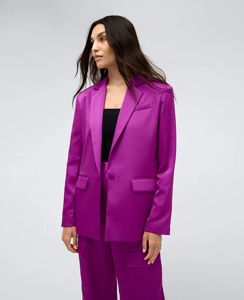 Satin Single-Breasted Jacket sold by Kenneth Cole product image thumbnail 3