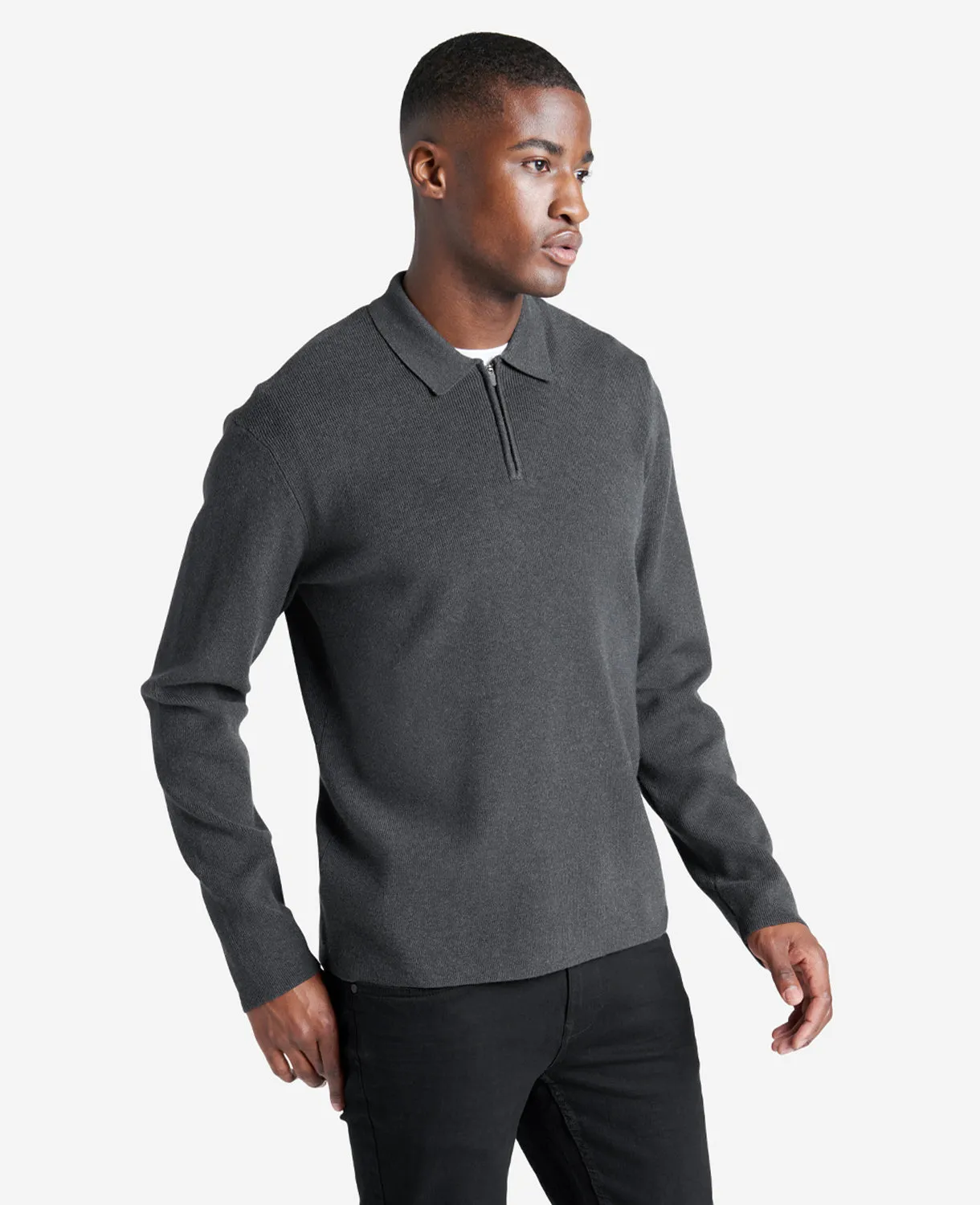 Long Sleeve Polo Sweater sold by Kenneth Cole