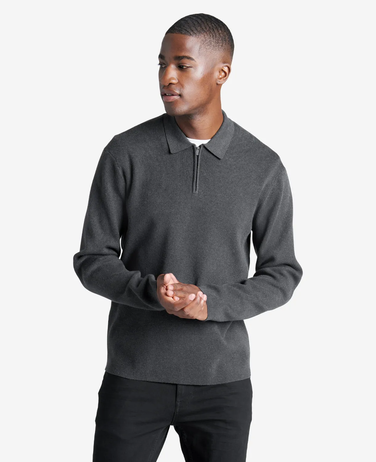Long Sleeve Polo Sweater sold by Kenneth Cole product image thumbnail 4