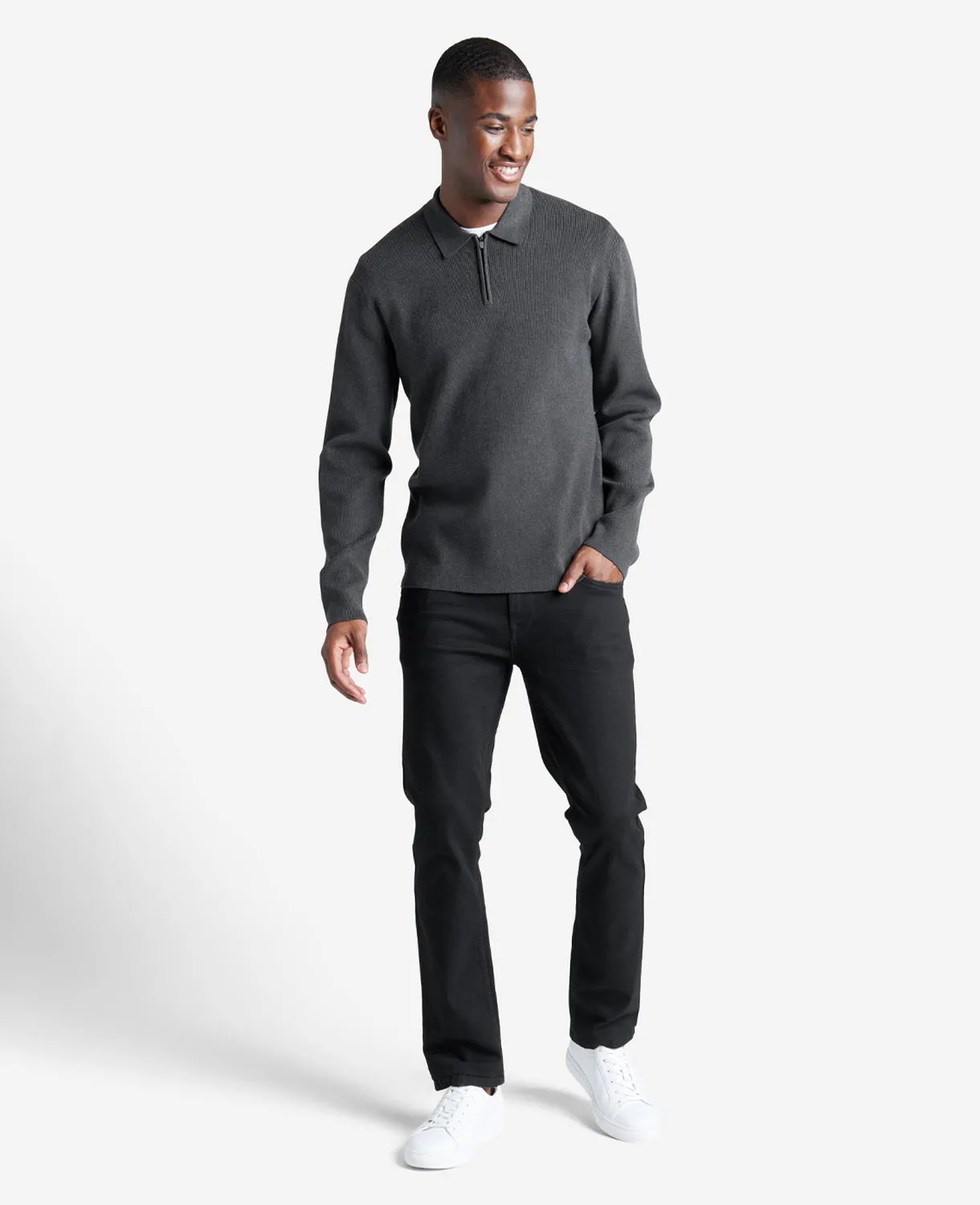 Long Sleeve Polo Sweater sold by Kenneth Cole product image thumbnail 2