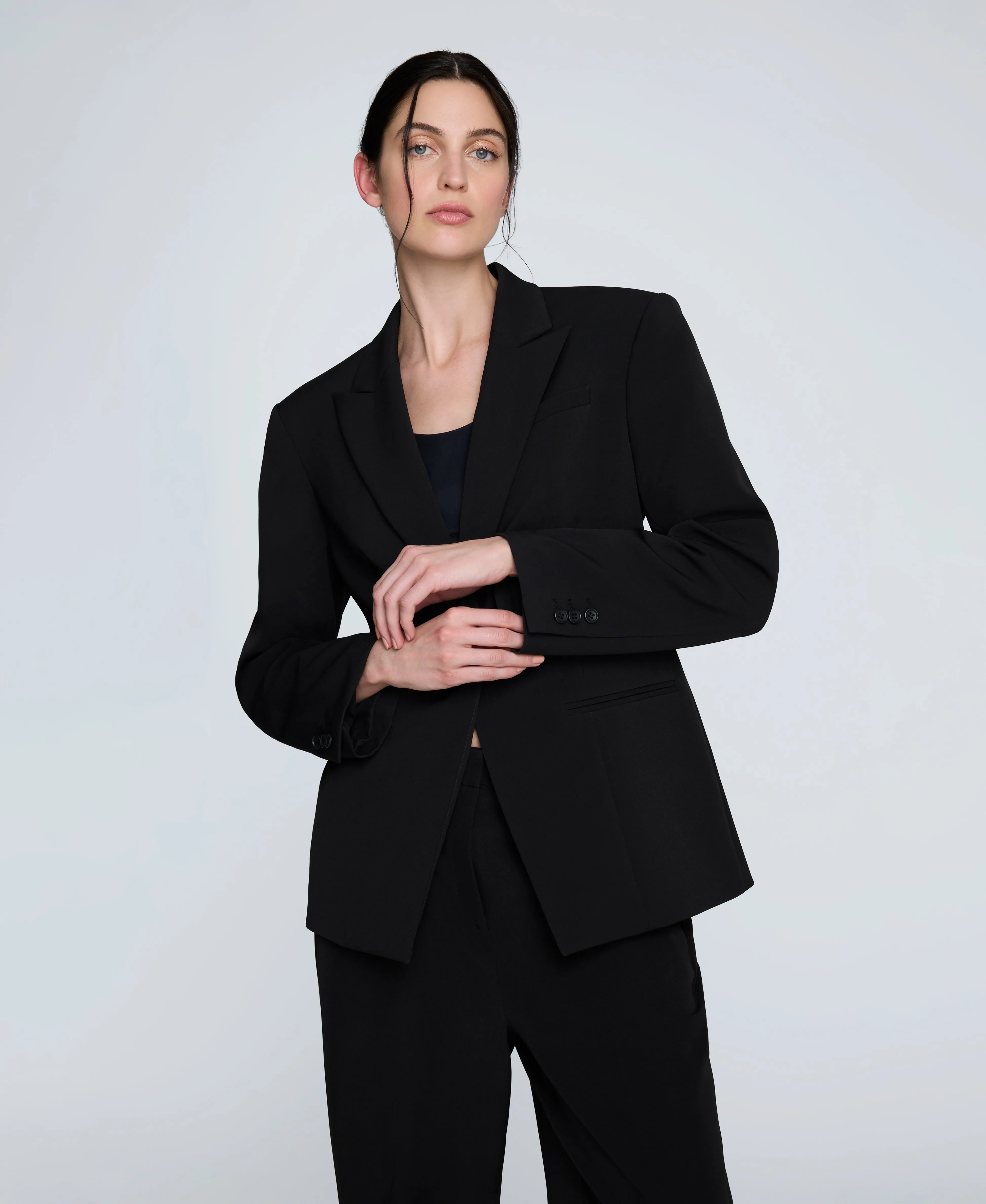 Luxe Twill Slim One Button Jacket sold by Kenneth Cole