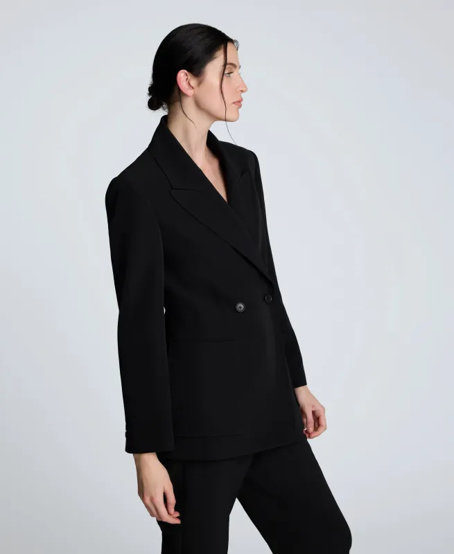 Luxe Twill Double Breasted Jacket sold by Kenneth Cole