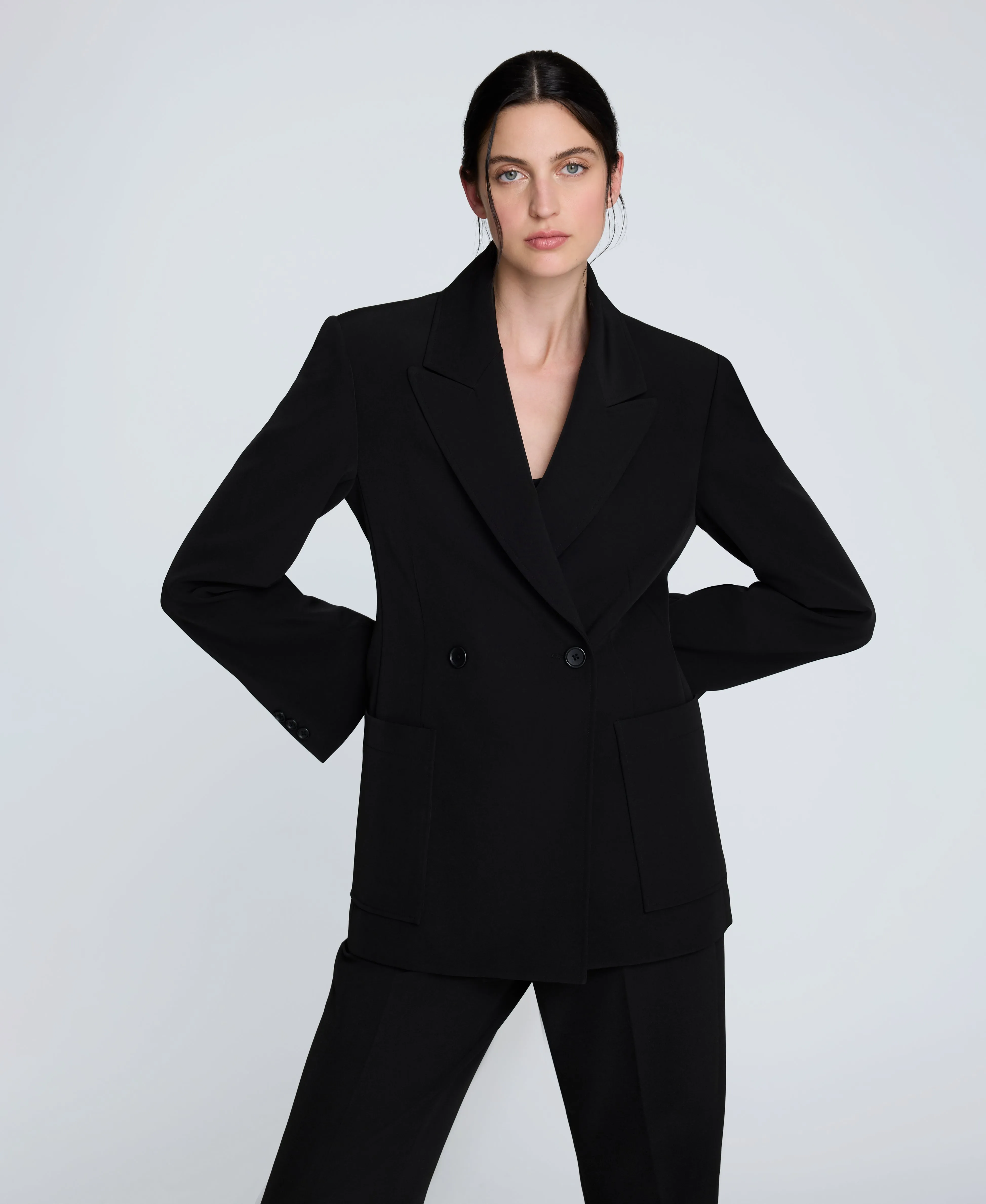 Luxe Twill Double Breasted Jacket sold by Kenneth Cole product image thumbnail 4