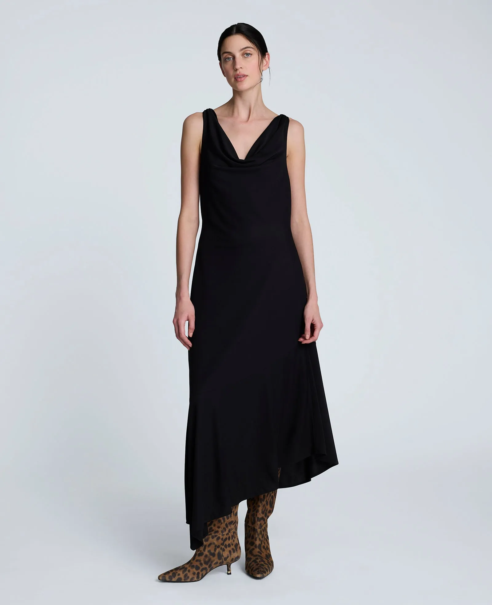 Asymmetrical Hem Cowl Neck Dress sold by Kenneth Cole product image thumbnail 3