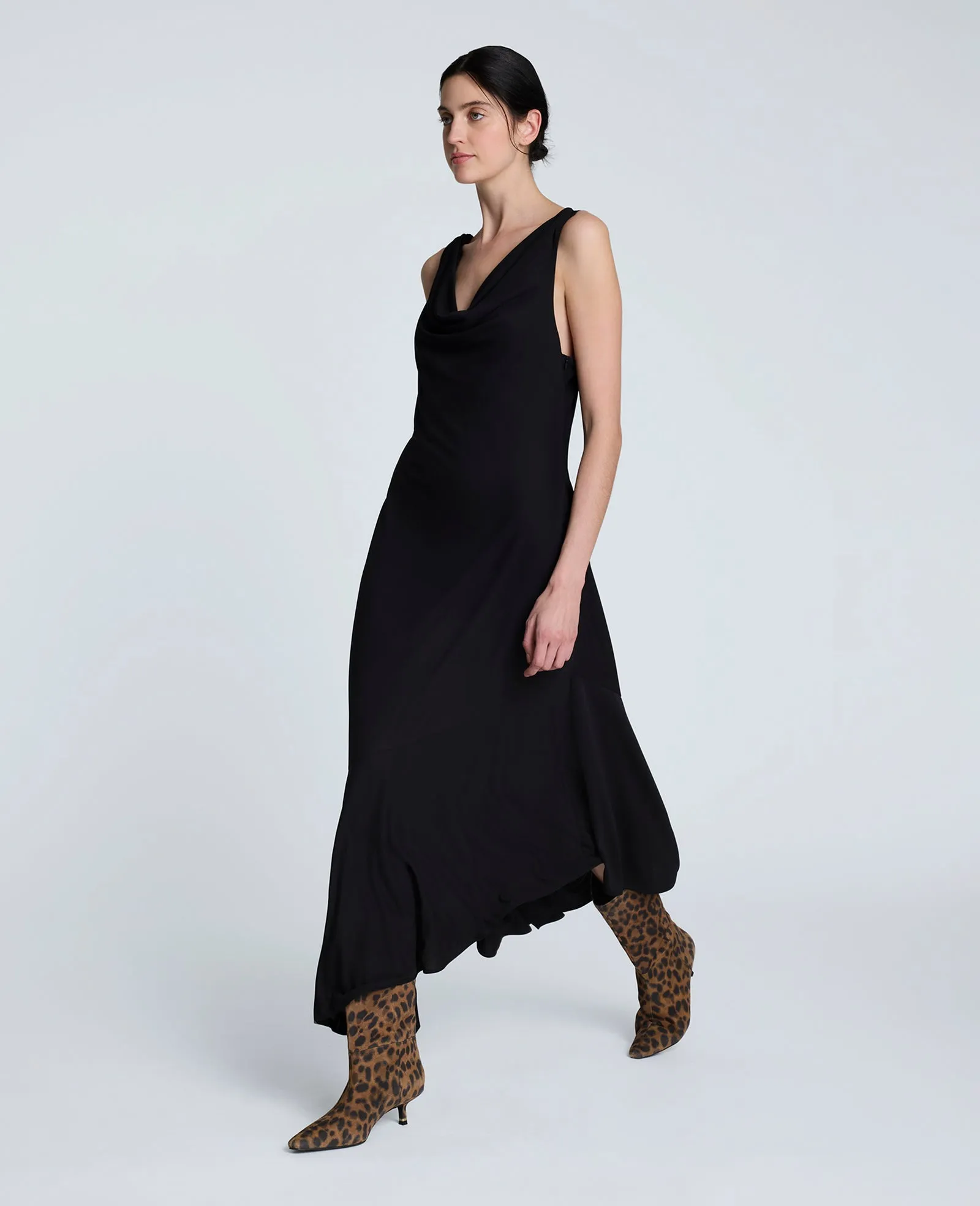 Asymmetrical Hem Cowl Neck Dress sold by Kenneth Cole product image thumbnail 4