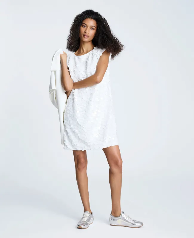 Circle Sequin Sleeveless Wedge Shift Dress sold by Kenneth Cole