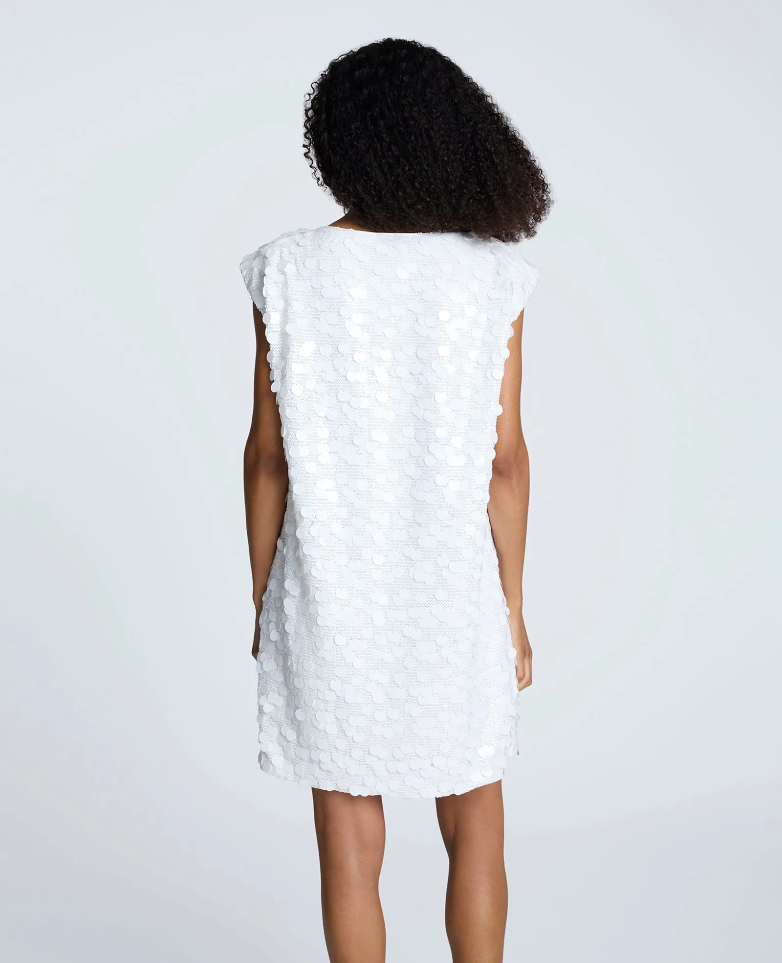 Circle Sequin Sleeveless Wedge Shift Dress sold by Kenneth Cole product image thumbnail 4