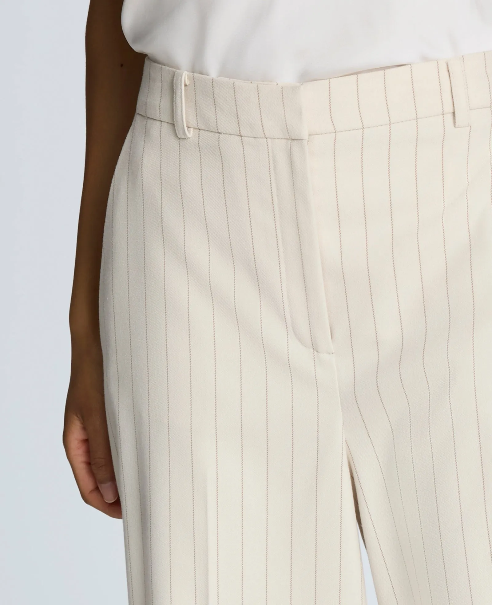 Pinstripe High Rise Wide Leg Pant sold by Kenneth Cole product image thumbnail 4