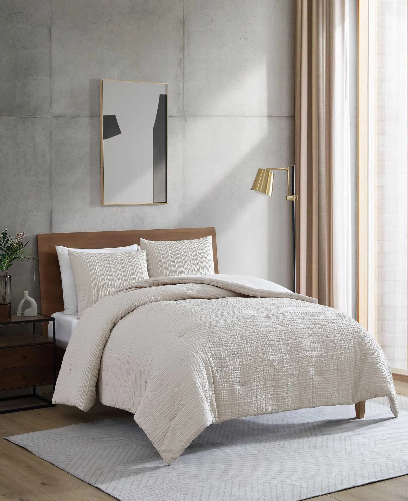 Serenity Wavy Lines Comforter Set sold by Kenneth Cole product image thumbnail 4