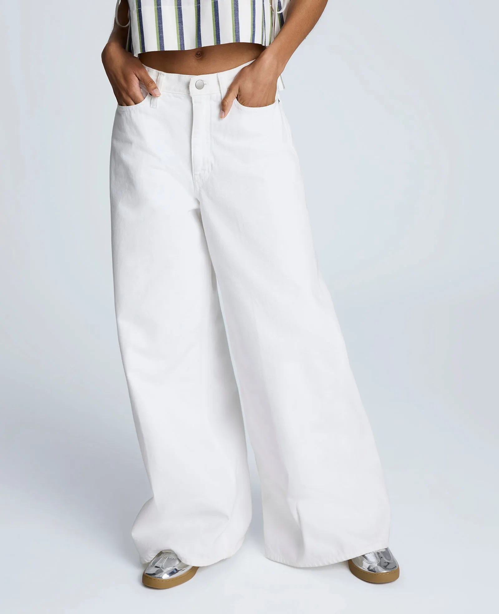 Denim High Rise Wide Leg Jean sold by Kenneth Cole product image thumbnail 2
