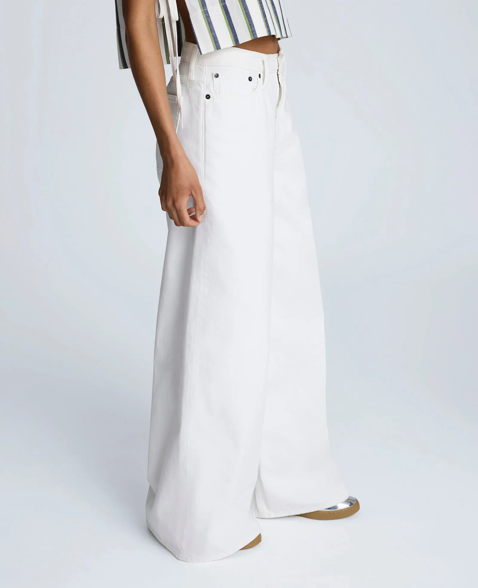 Denim High Rise Wide Leg Jean sold by Kenneth Cole product image thumbnail 4