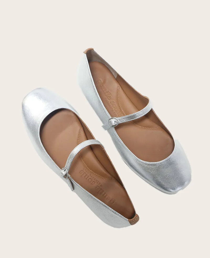 GENTLE SOULS - Wynona Metallic Mary Jane Ballet Flat sold by Kenneth Cole product image thumbnail 2