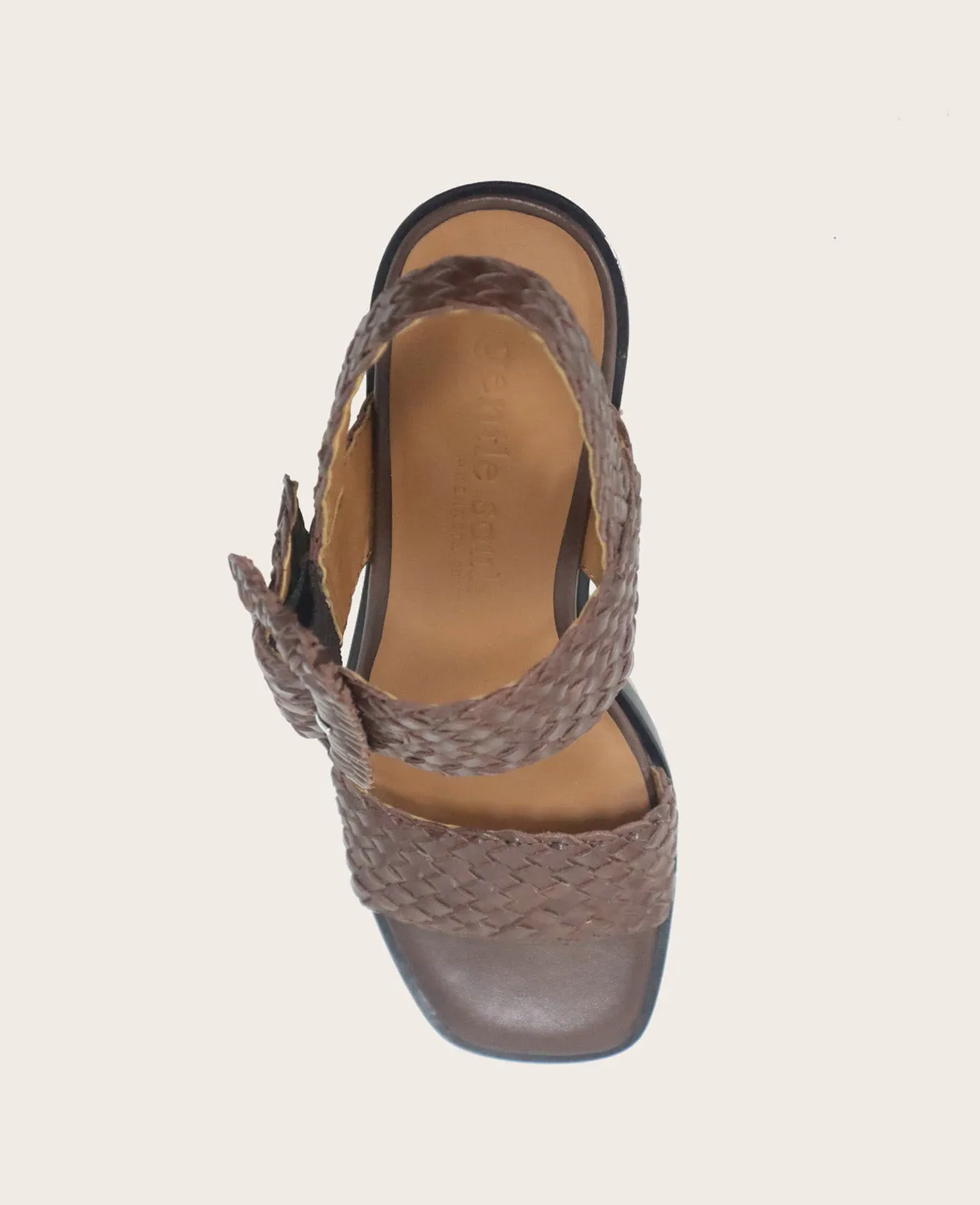 GENTLE SOULS - Madylyn Woven Leather Heel Sandal sold by Kenneth Cole product image thumbnail 4