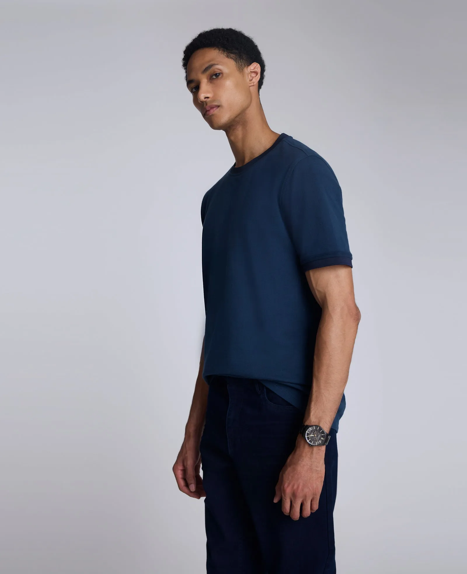 Ribbed Crewneck Tee sold by Kenneth Cole product image thumbnail 4
