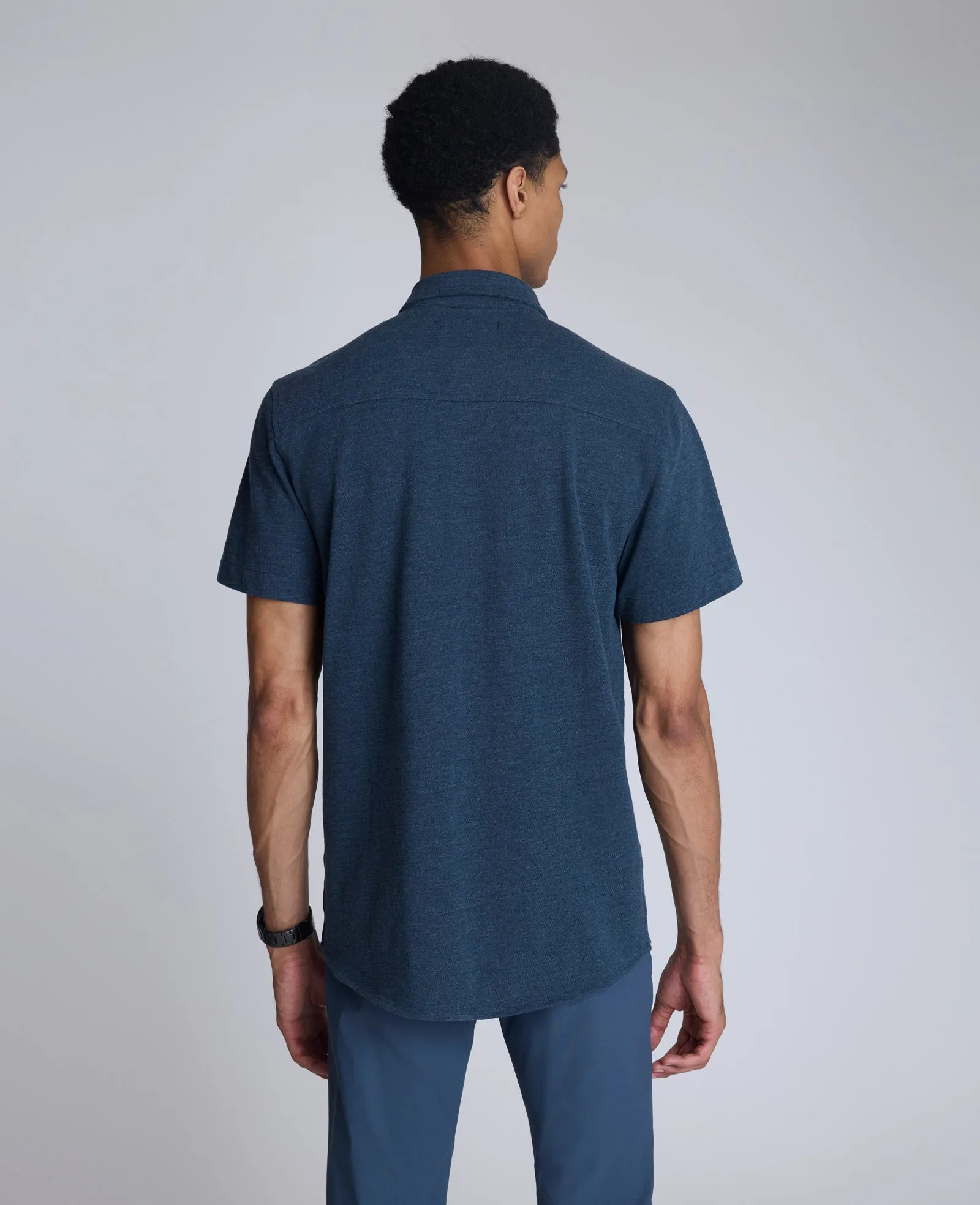 Short Sleeve Sportshirt with Chest Pocket sold by Kenneth Cole product image thumbnail 2