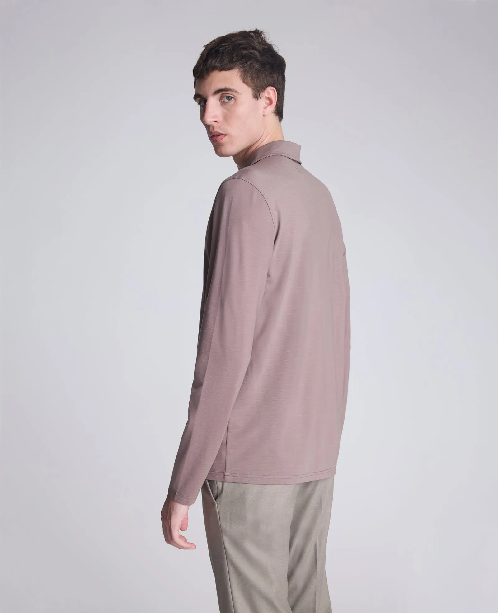 Performance Long Sleeve Johnny Collar Polo sold by Kenneth Cole product image thumbnail 2