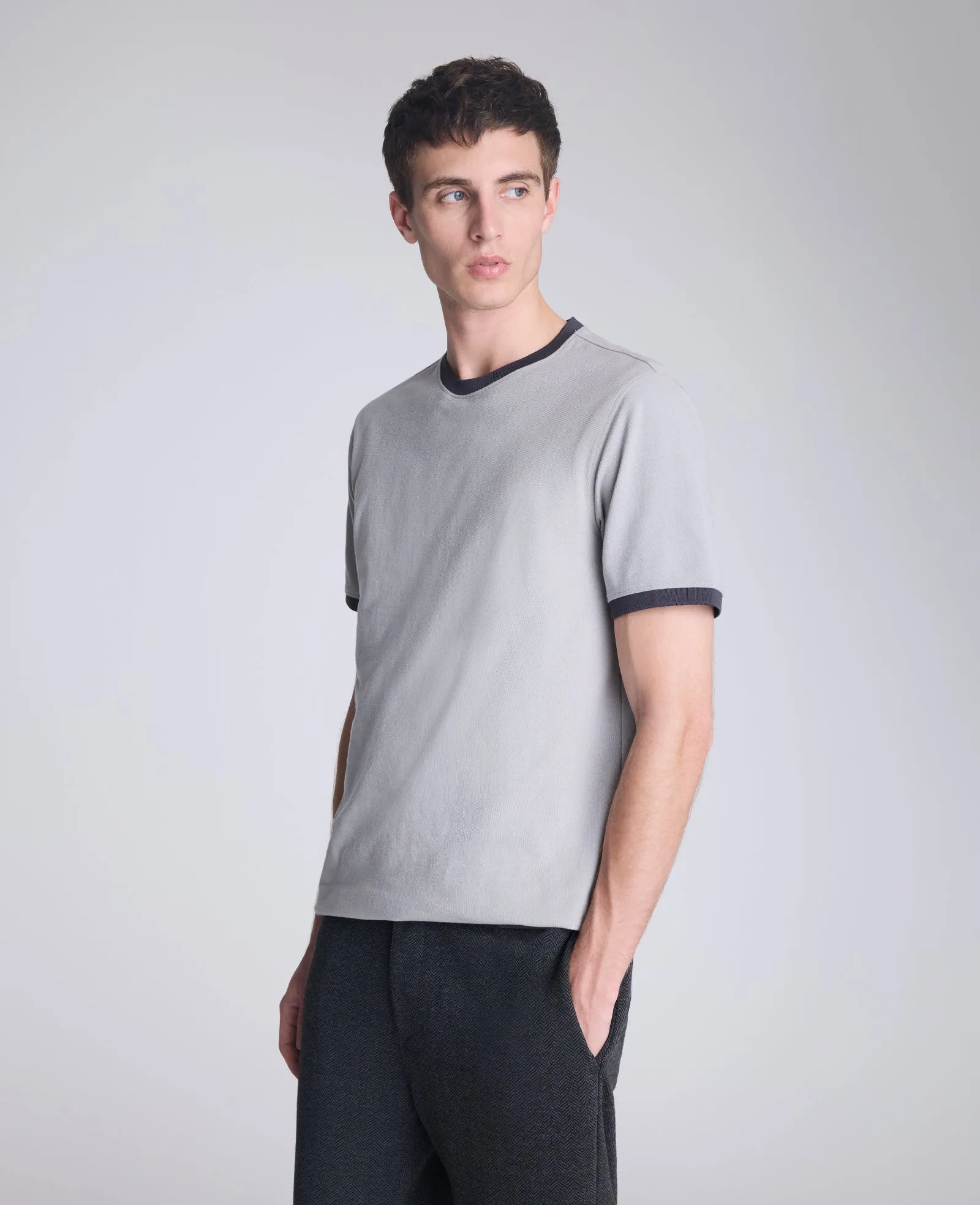 Ribbed Crewneck Tee sold by Kenneth Cole product image thumbnail 4