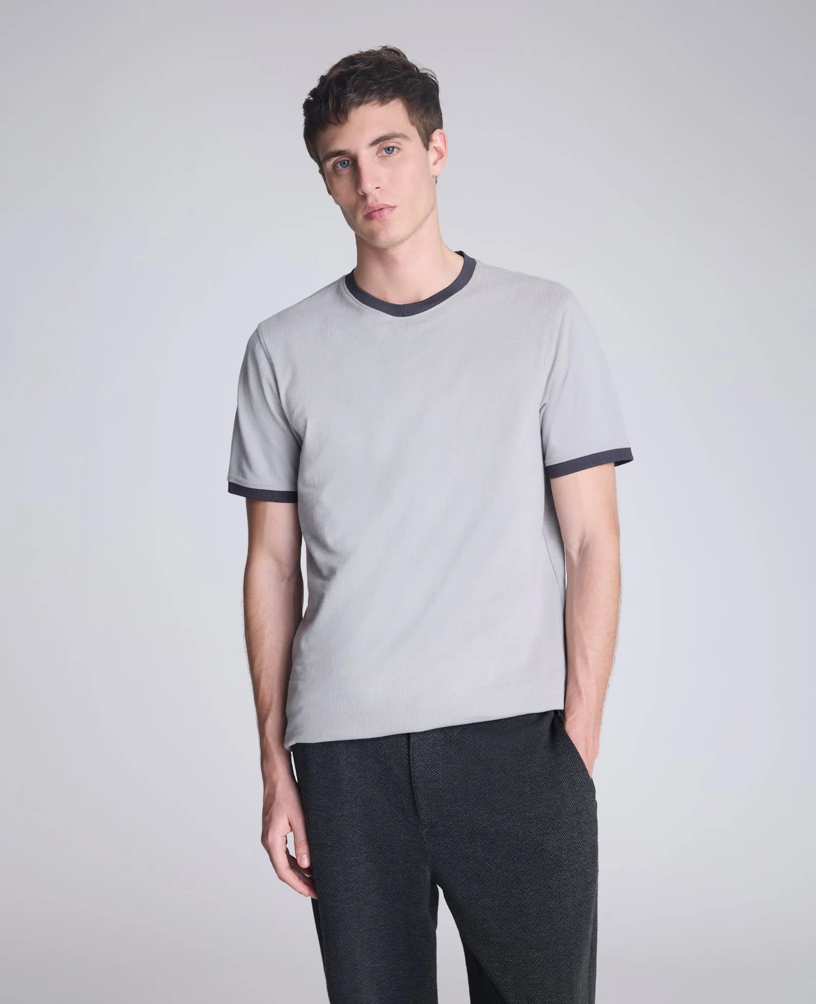 Ribbed Crewneck Tee sold by Kenneth Cole