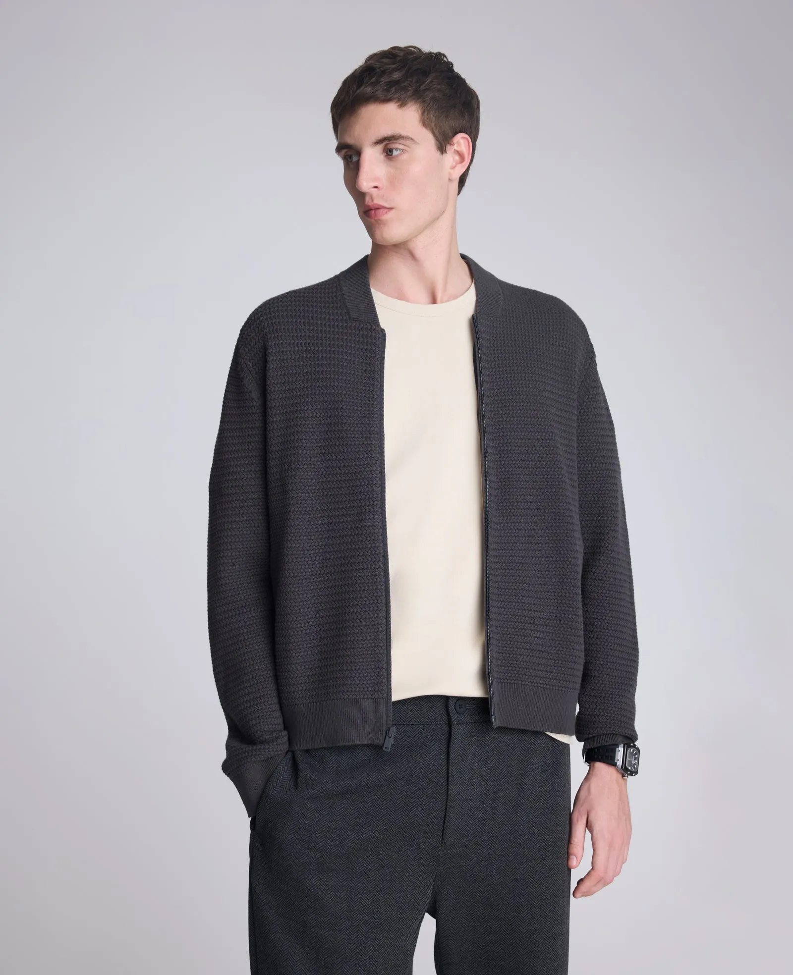 Sweater Bomber Jacket sold by Kenneth Cole