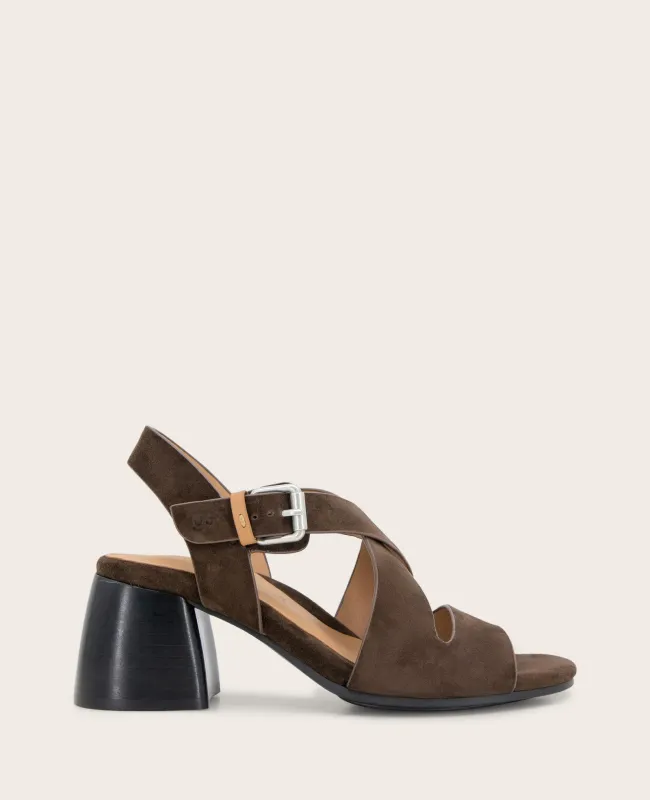 GENTLE SOULS - Mela Suede Cross Strap Sandal sold by Kenneth Cole