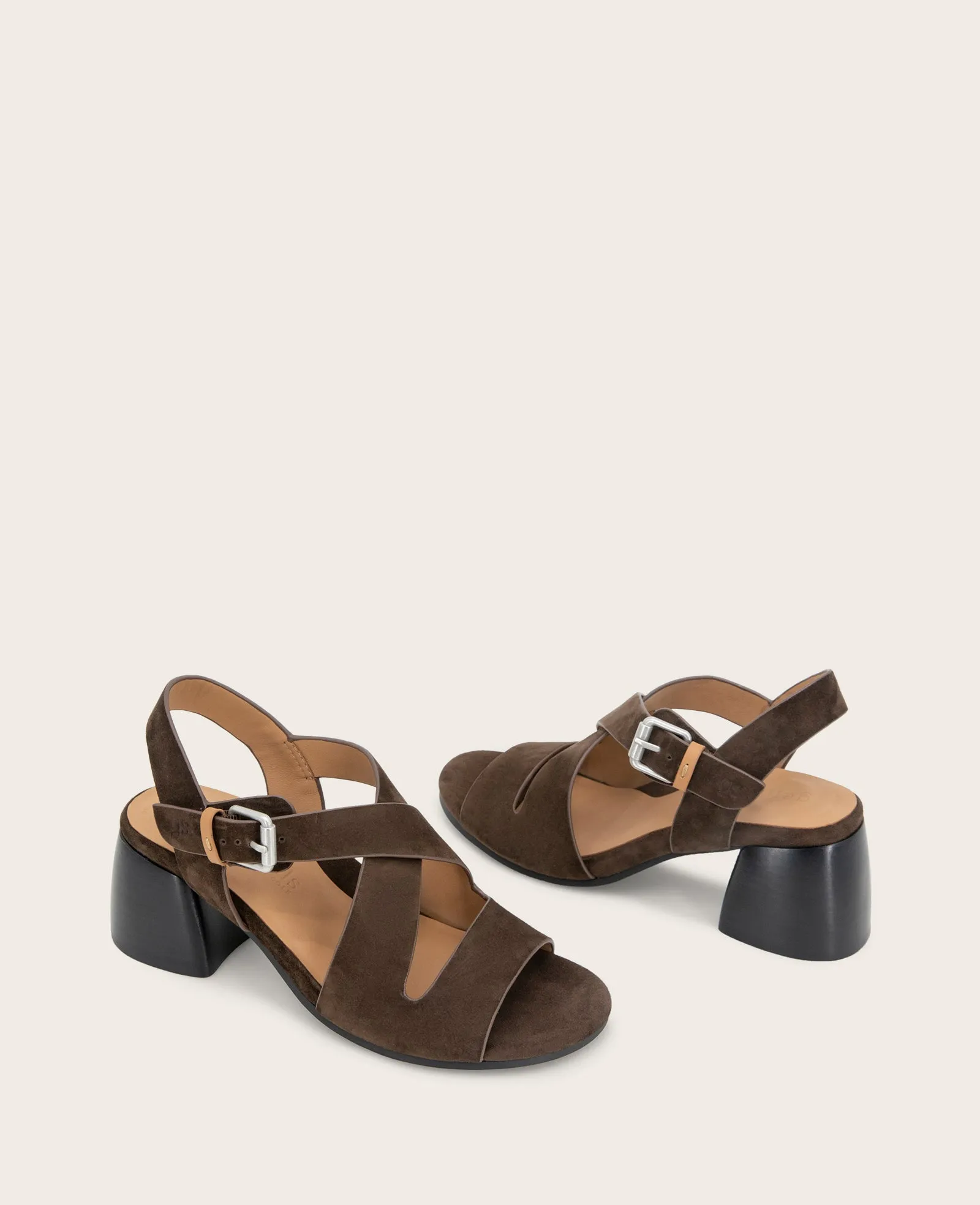 GENTLE SOULS - Mela Suede Cross Strap Sandal sold by Kenneth Cole product image thumbnail 2