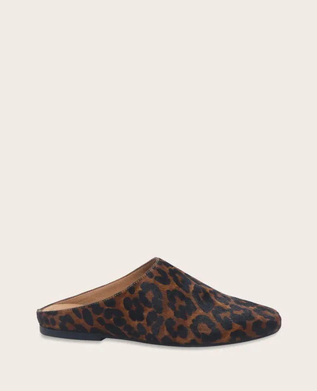 GENTLE SOULS - Wanda Leopard Calf Hair Mule Flat sold by Kenneth Cole