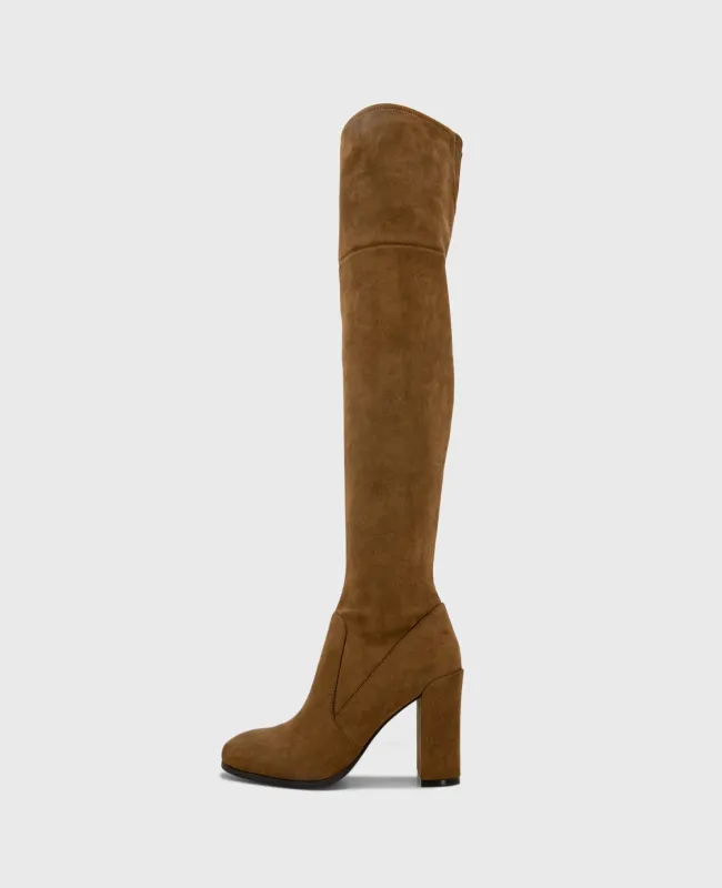 Josie Suede Tall Knee Heeled Boot sold by Kenneth Cole