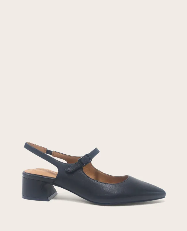 GENTLE SOULS - Gladys Leather Ankle Strap Slingback sold by Kenneth Cole