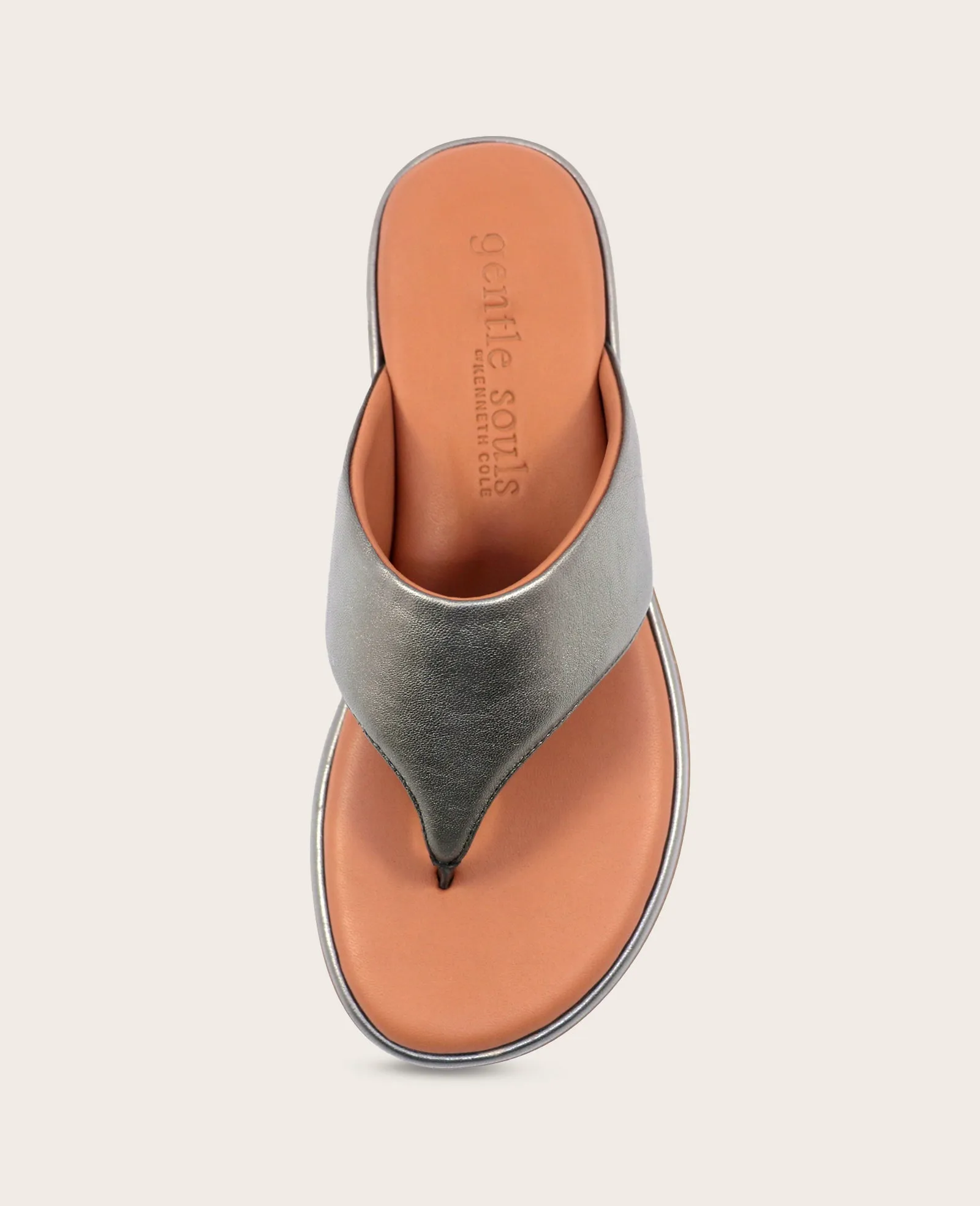 GENTLE SOULS - Daya Metallic Thong Sandal sold by Kenneth Cole product image thumbnail 4