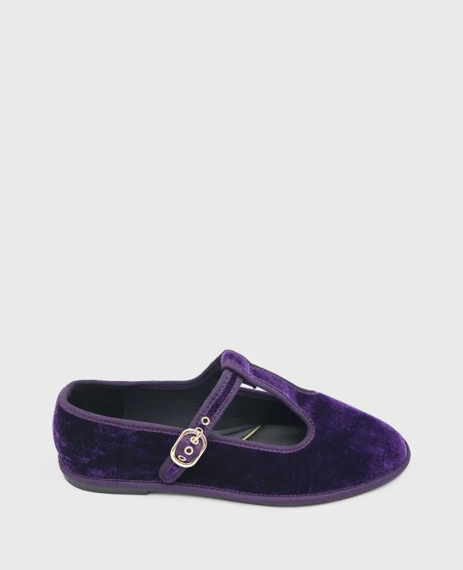 Verona Velvet T-Strap Mary Jane Flat sold by Kenneth Cole