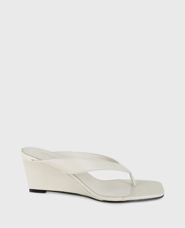 Susannah Leather Thong Wedge Sandal sold by Kenneth Cole