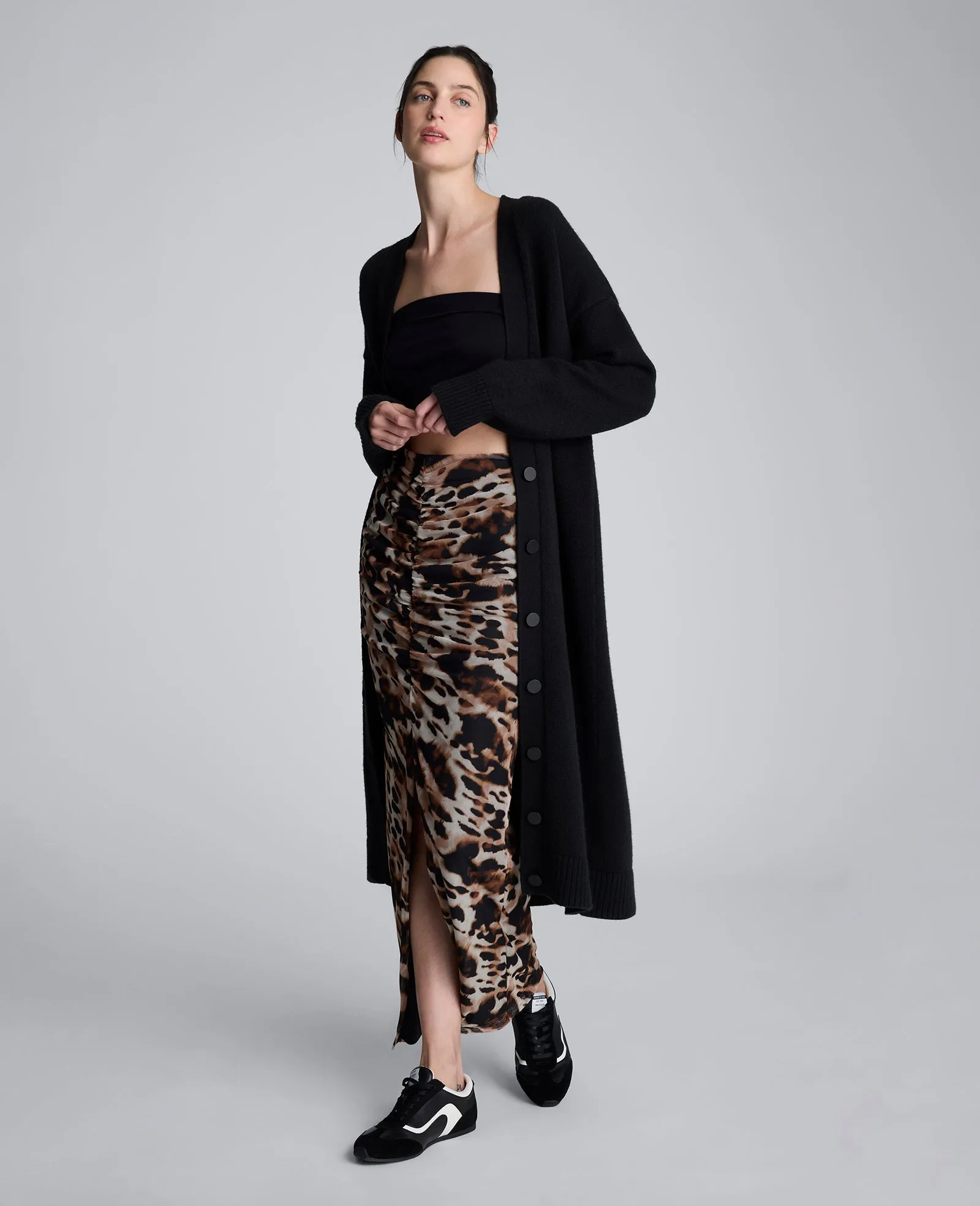 Long Button Front Cardigan Duster sold by Kenneth Cole product image thumbnail 5