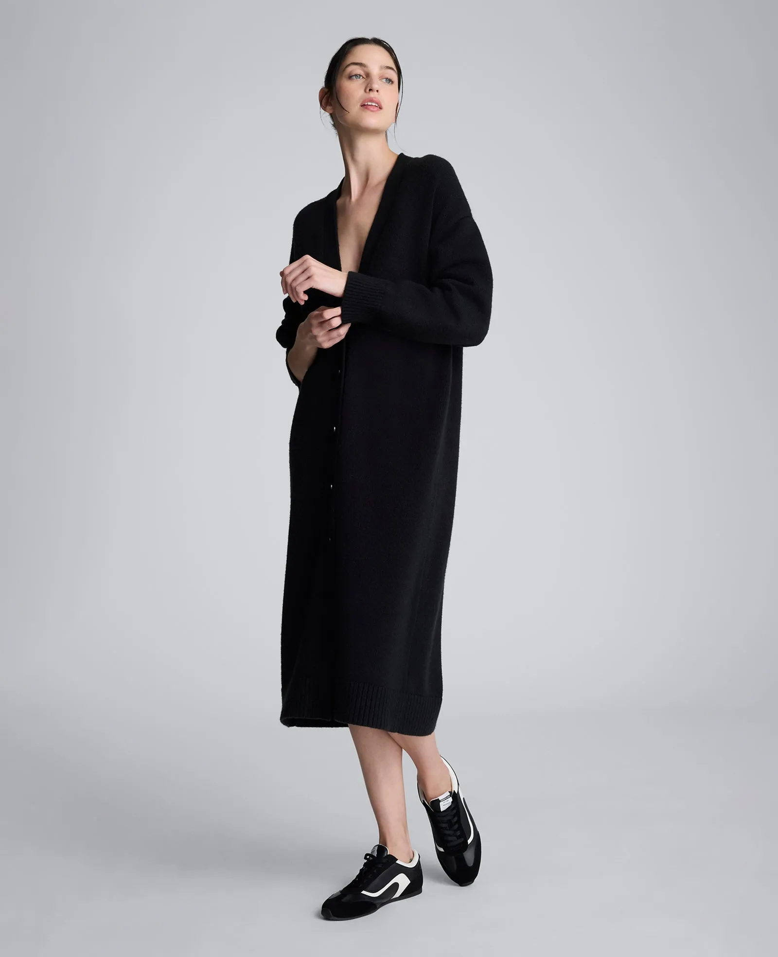 Long Button Front Cardigan Duster sold by Kenneth Cole product image thumbnail 2