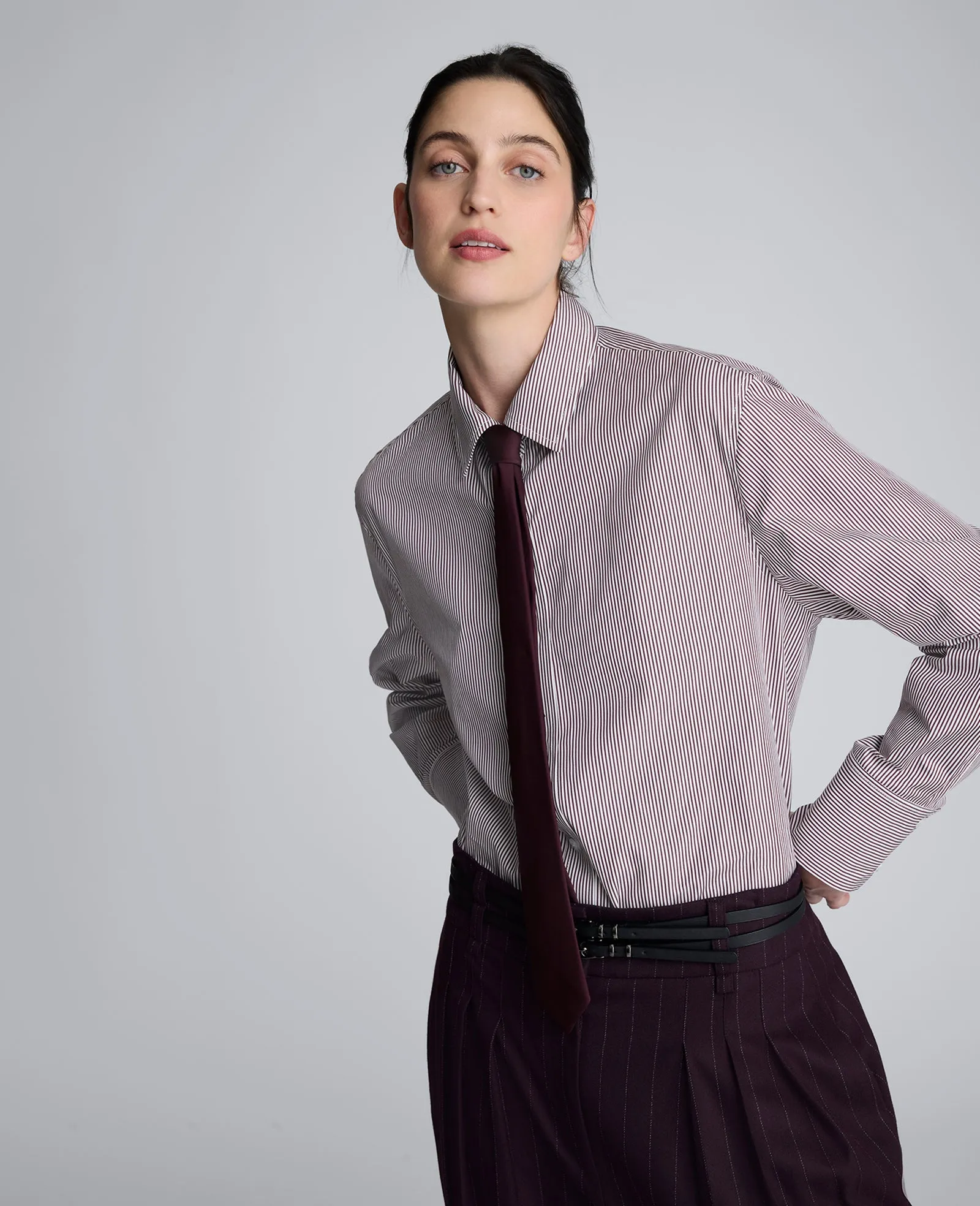 Boyfriend Button Down Shirt With Tie sold by Kenneth Cole