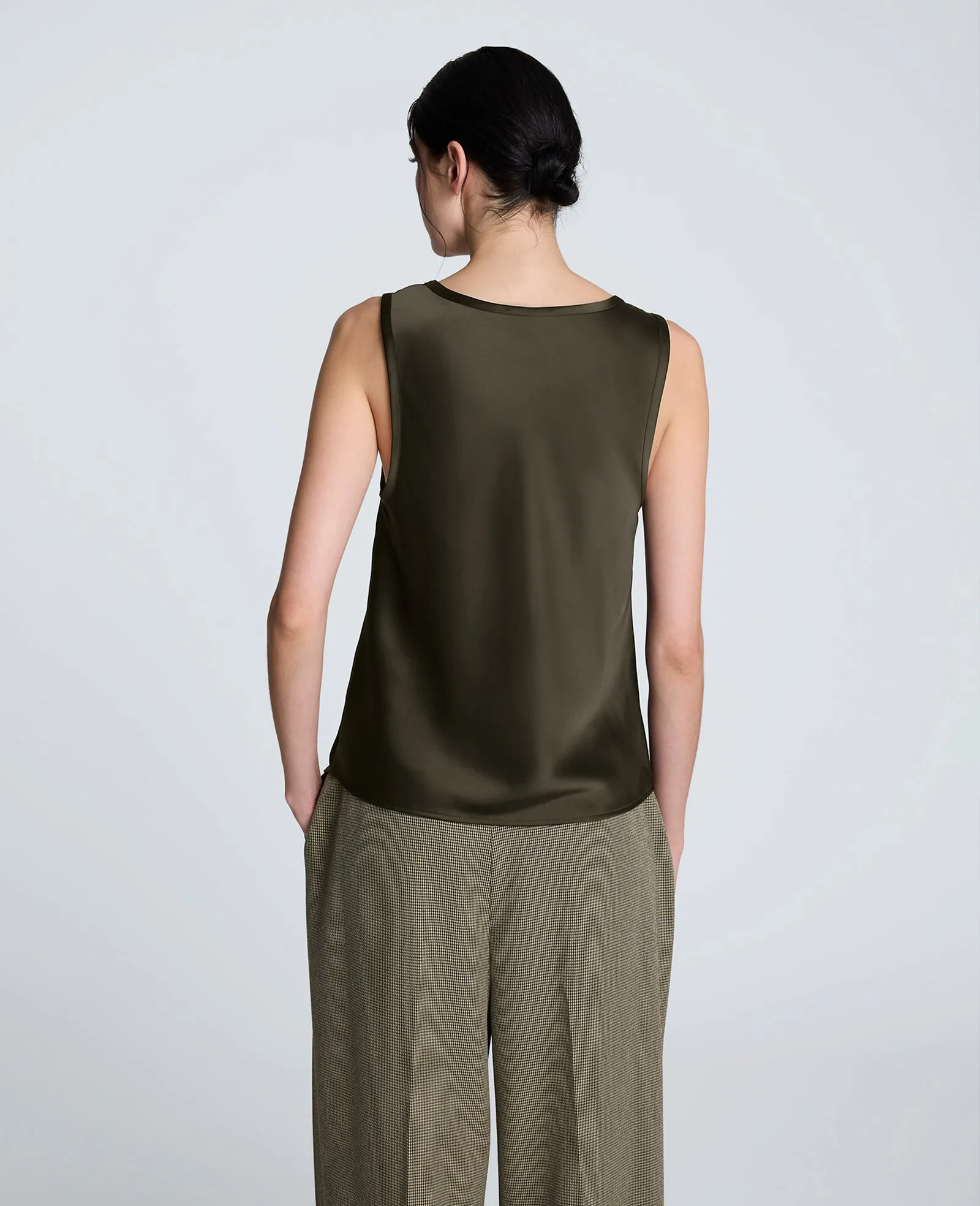 Satin Scoop Neck Tank sold by Kenneth Cole product image thumbnail 3