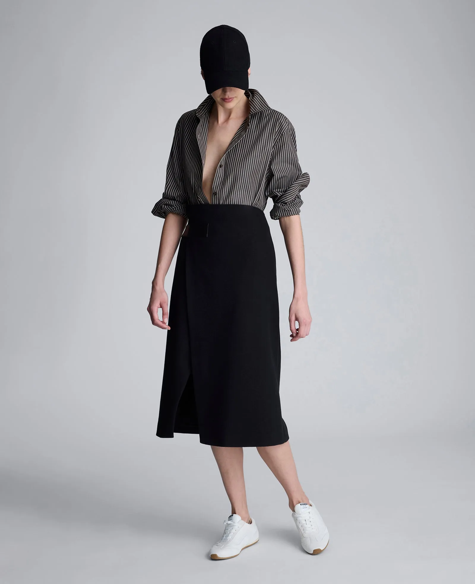 Stripe Poplin Button Front Shirt sold by Kenneth Cole product image thumbnail 4