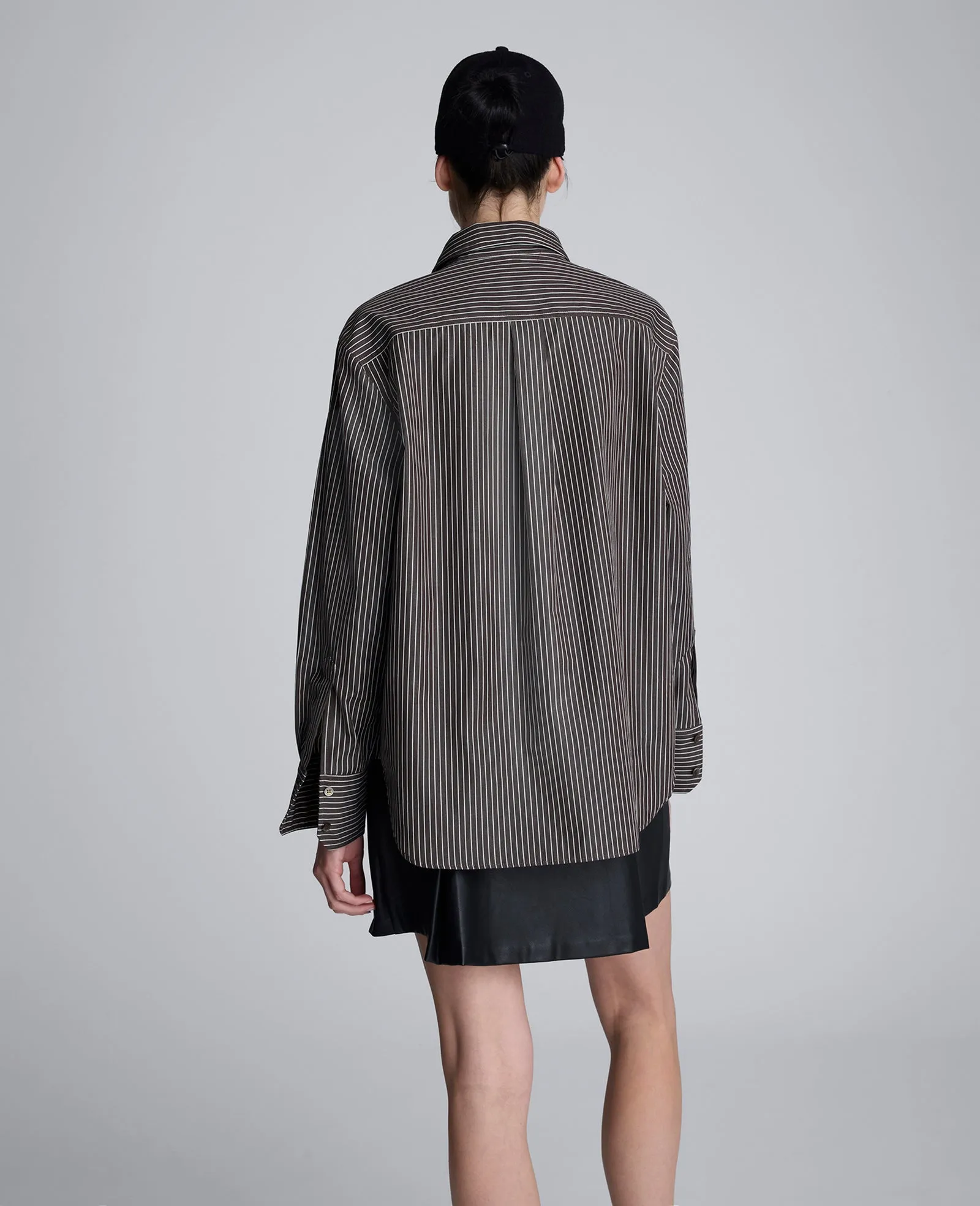 Stripe Poplin Button Front Shirt sold by Kenneth Cole product image thumbnail 3