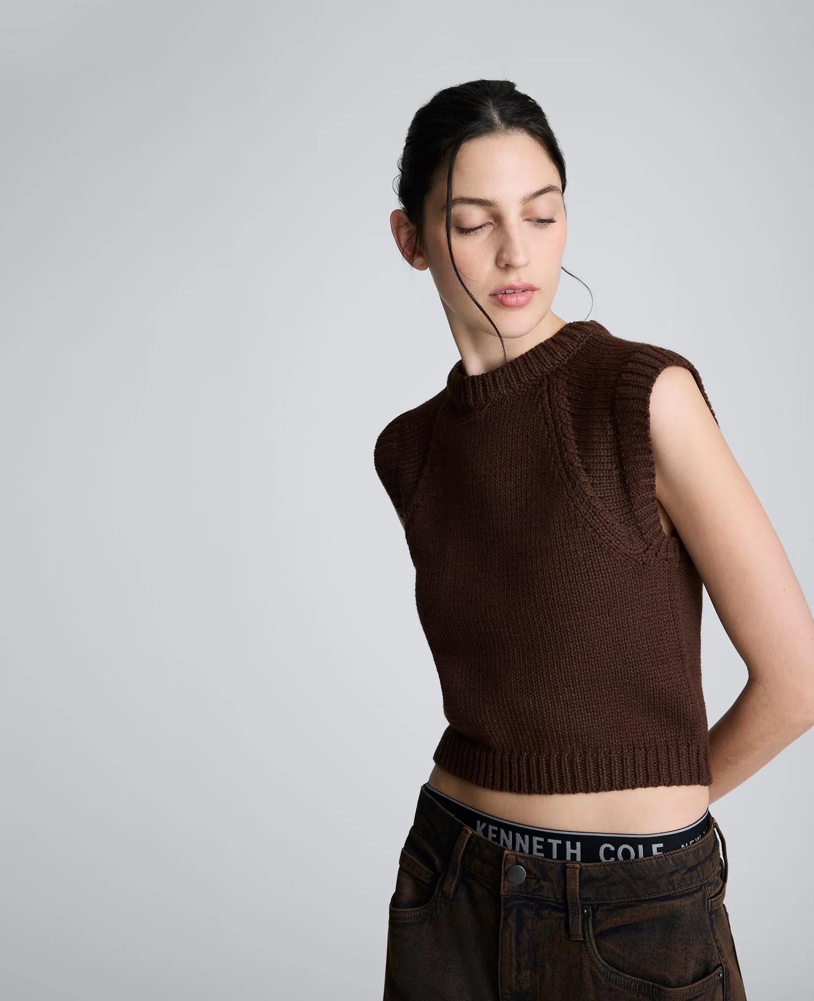 Sleeveless Crewneck Pullover Sweater Vest sold by Kenneth Cole product image thumbnail 2