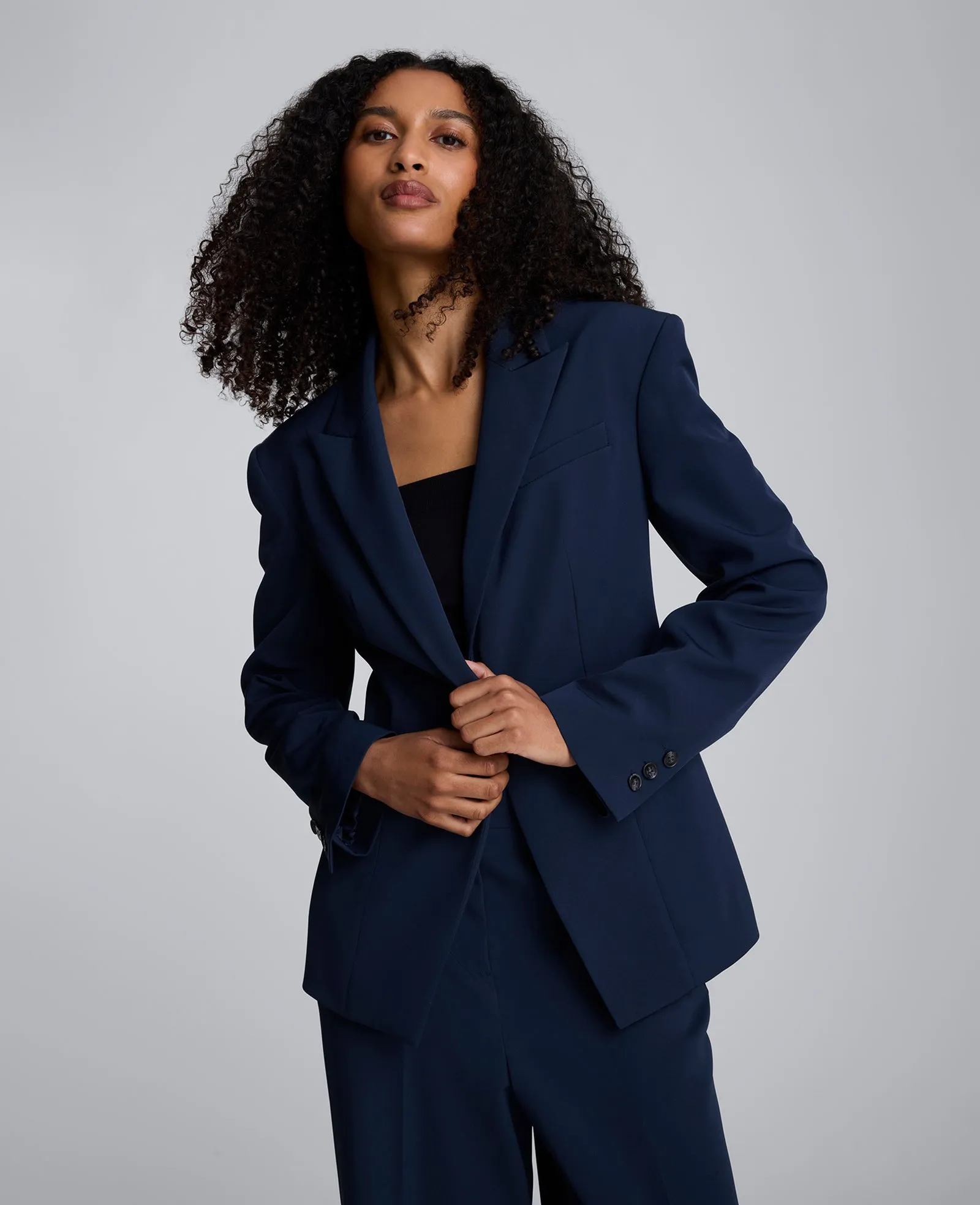 Luxe Twill Slim One Button Jacket sold by Kenneth Cole