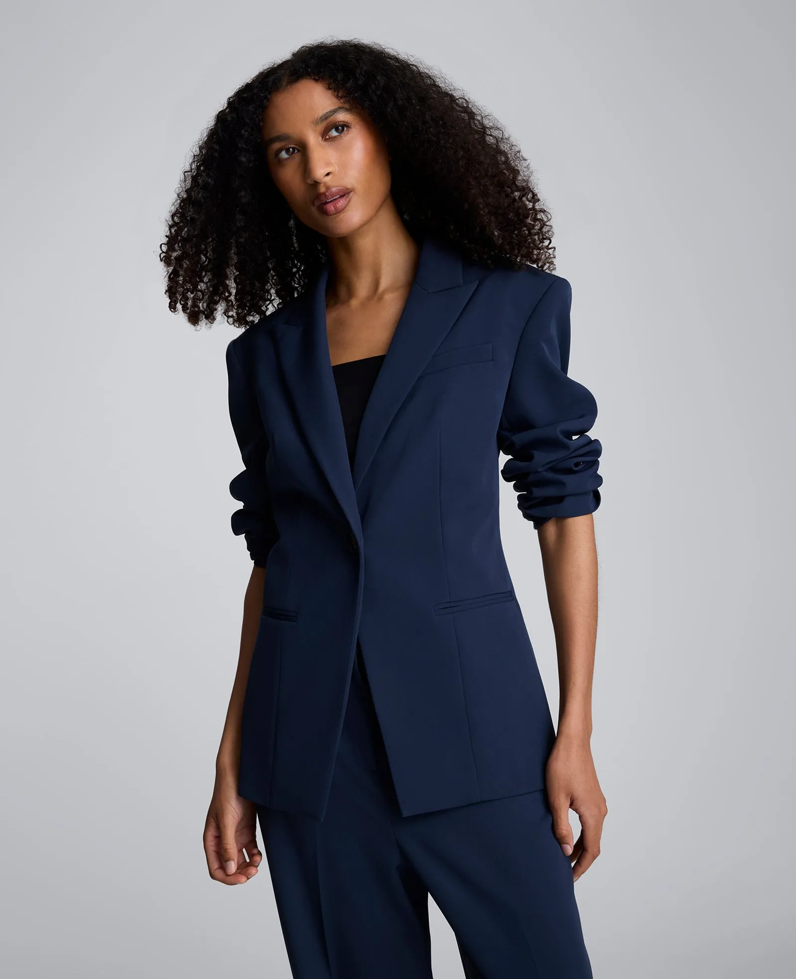 Luxe Twill Slim One Button Jacket sold by Kenneth Cole product image thumbnail 2