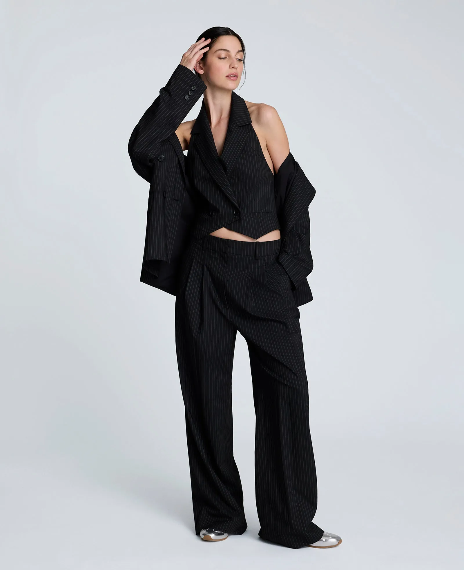 Pinstripe Halter Vest sold by Kenneth Cole product image thumbnail 4