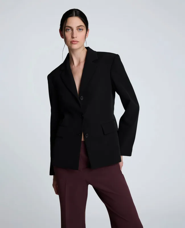 Luxe Twill Three Button Contoured Jacket sold by Kenneth Cole