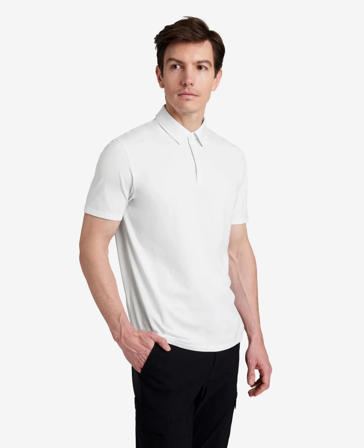 Performance Button Polo Bundle | White, Black, Dark Green sold by Kenneth Cole product image thumbnail 4